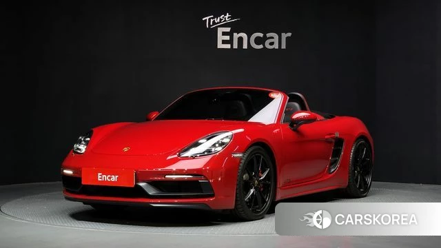 Porsche 718 Boxster 2018 Красный из Кореи