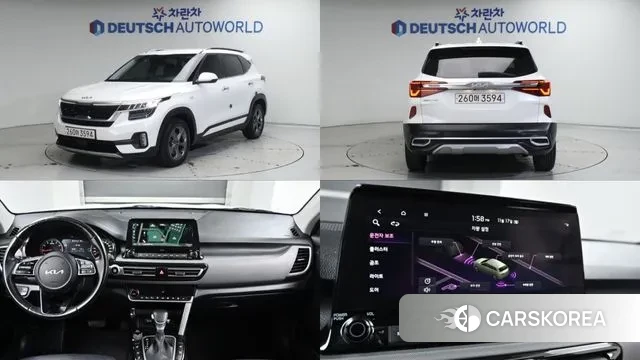 Kia Seltos 2022 Белый из Кореи