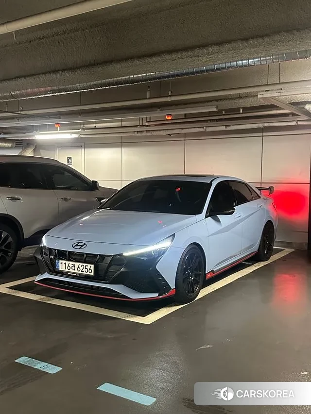 Hyundai Avante (CN7) 2022 Небесно-голубой из Кореи