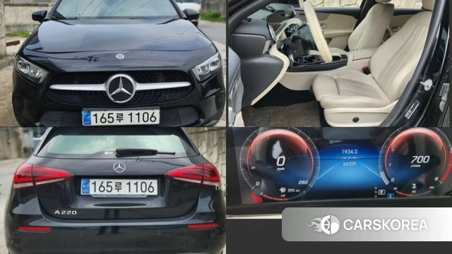 Mercedes-Benz A-Class W177 2021 Черный из Кореи