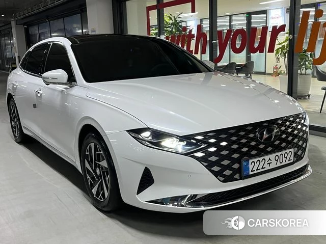 Hyundai The New Grandeur IG Hybrid 2021 Белый из Кореи