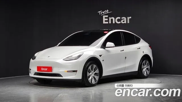 Tesla Model Y 2021 Белый из Кореи