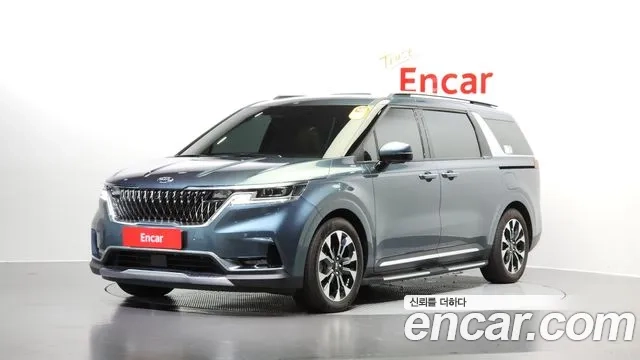 Kia Carnival 4th generation 2021 Небесно-голубой из Кореи