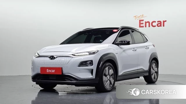 Hyundai Kona Electric 2018 Белый из Кореи