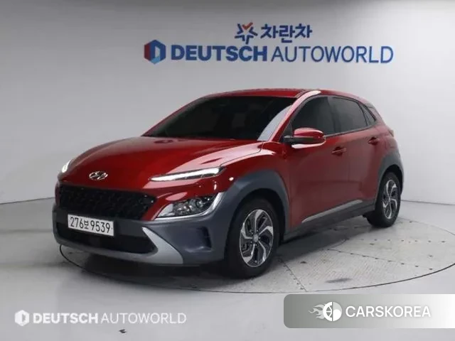 Hyundai The New Kona Hybrid 2021 Красный из Кореи