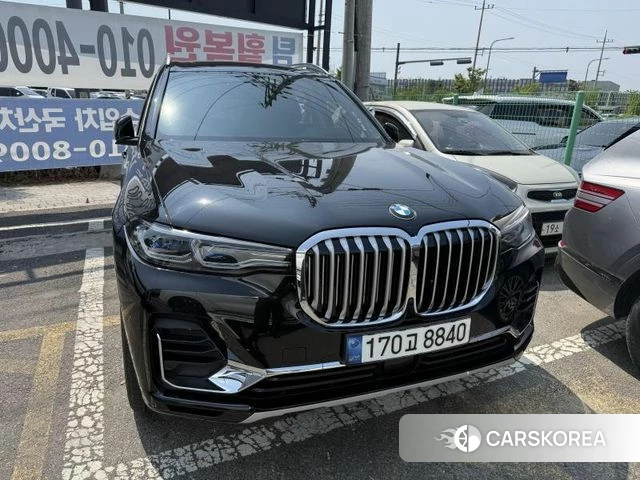 BMW X7 (G07) 2021 Черный из Кореи