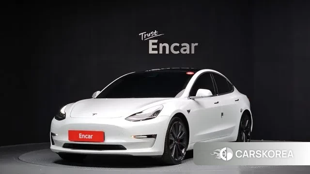 Tesla Model 3 2019 Белый из Кореи