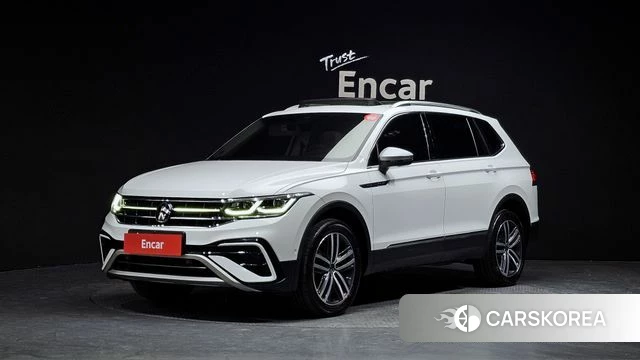 Volkswagen Tiguan Allspace 2022 Белый из Кореи