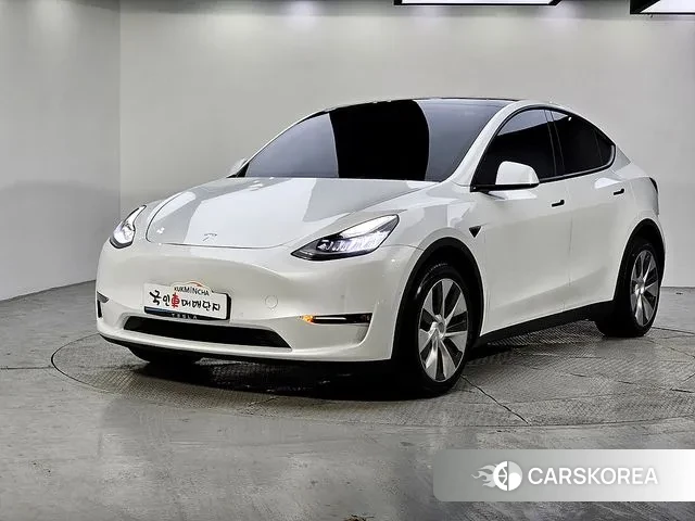 Tesla Model Y 2021 Белый из Кореи