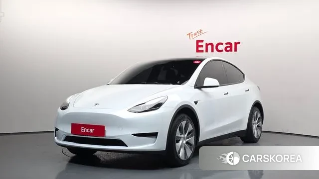 Tesla Model Y 2023 Белый из Кореи