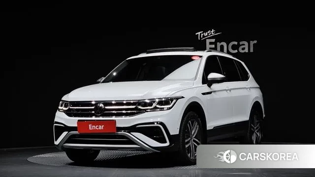 Volkswagen Tiguan Allspace 2022 Белый из Кореи