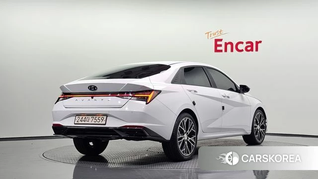 Hyundai Avante (CN7) 2021 Белый из Кореи