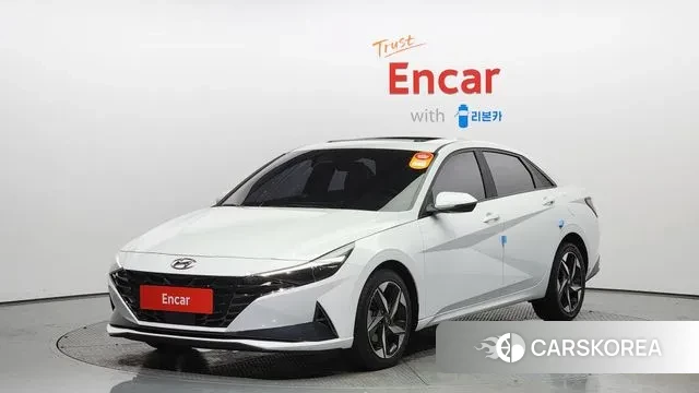 Hyundai Avante (CN7) 2020 Белый из Кореи