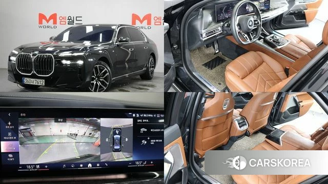 BMW 7 Series (G70) 2023 Черный из Кореи