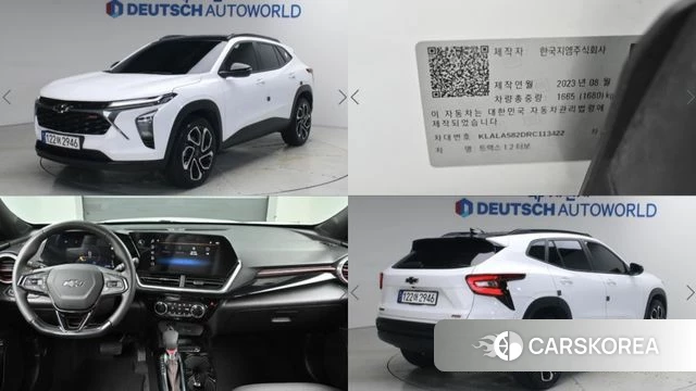 Chevrolet (GM Daewoo) Trax Crossover 2023 Белый из Кореи
