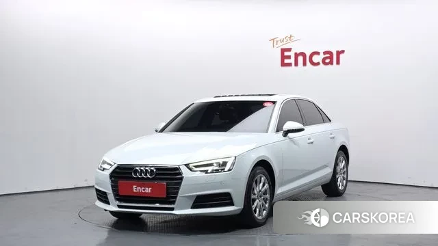 Audi A4 (B9) 2018 Белый из Кореи