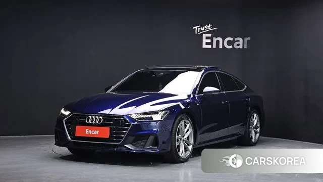 Audi A7 (4K) 2020 Синий из Кореи