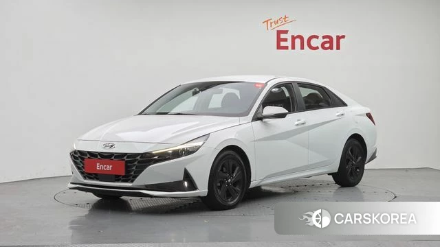 Hyundai Avante Hybrid (CN7) 2021 Белый из Кореи
