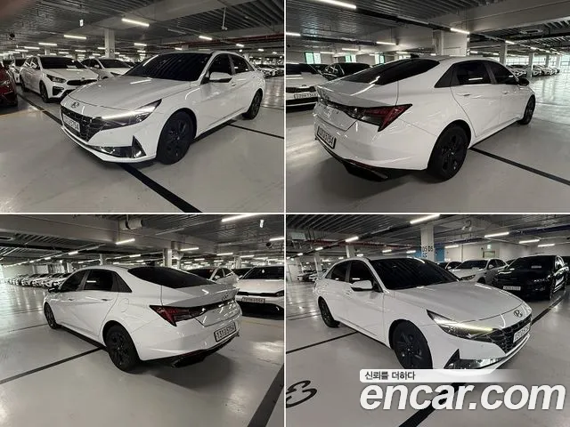 Hyundai Avante (CN7) 2021 Белый из Кореи