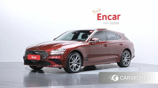 Genesis The New G70 Shooting Brake 2024 Красный из Кореи