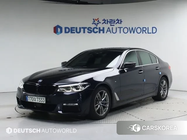 BMW 5 Series (G30) 2018 Черный из Кореи