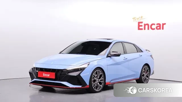 Hyundai Avante (CN7) 2022 Синий из Кореи