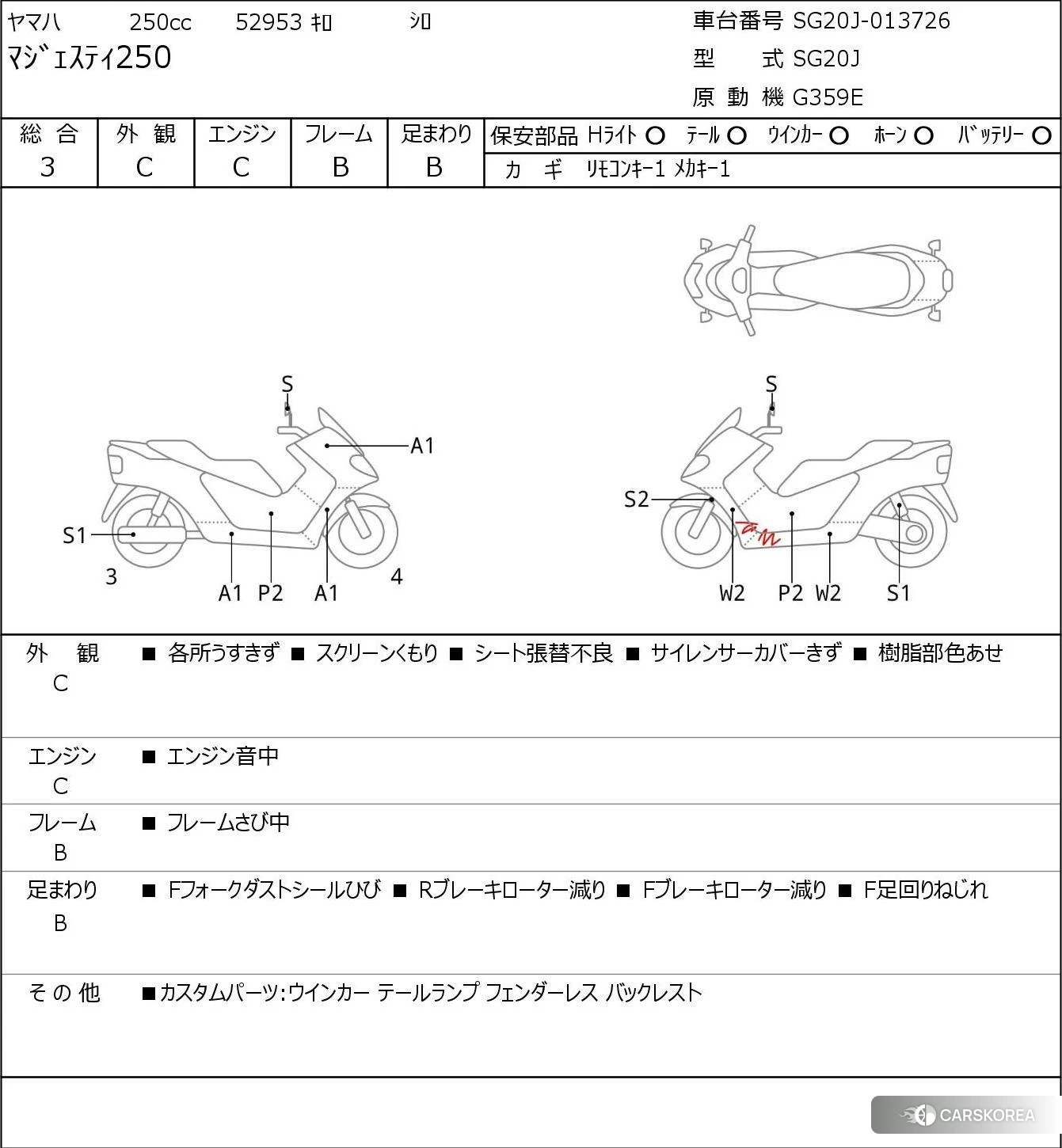 Проданный Yamaha MAJESTY 250 2010 из Японии