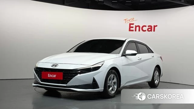 Hyundai Avante (CN7) 2021 Белый из Кореи