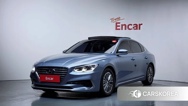 Hyundai Grandeur IG Hybrid 2018 Небесно-голубой из Кореи