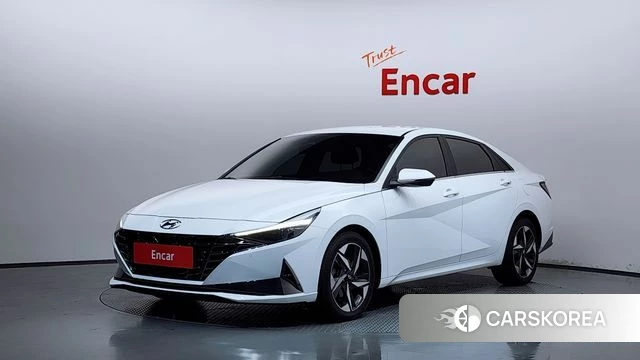 Hyundai Avante (CN7) 2021 Белый из Кореи