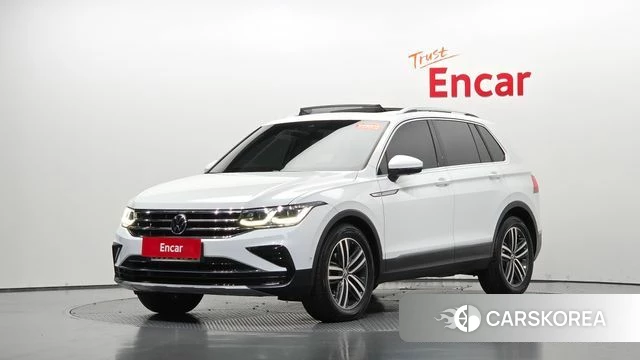 Volkswagen Tiguan second Generation 2021 Белый из Кореи