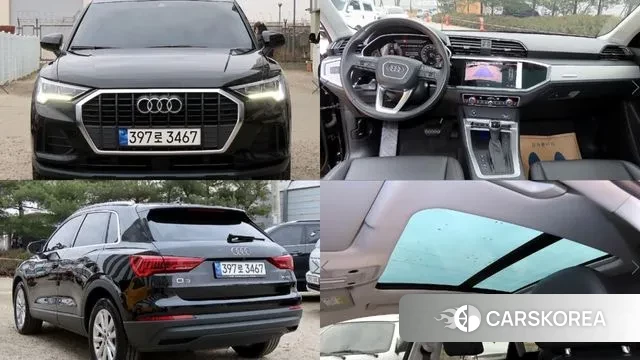 Audi Q3 (F3) 2023 Черный из Кореи