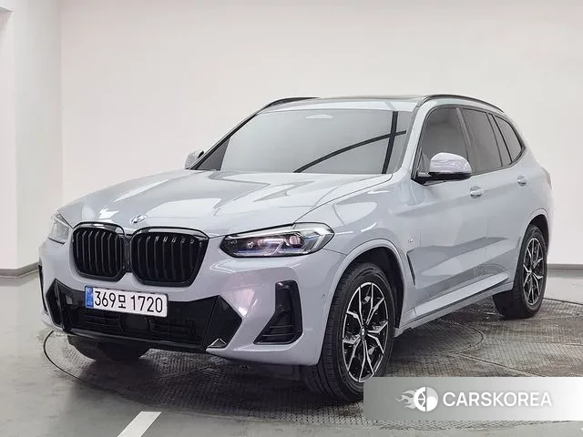 BMW X3 (G01) 2022 Небесно-голубой из Кореи
