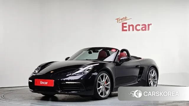 Porsche 718 Boxster 2020 Черный из Кореи