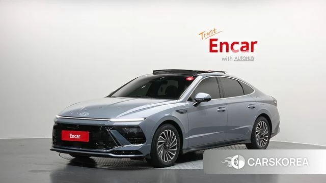 Hyundai Sonata D Edge Hybrid (DN8) 2024 Небесно-голубой из Кореи