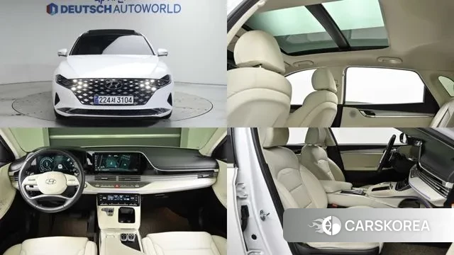 Hyundai The New Grandeur IG Hybrid 2022 Белый из Кореи