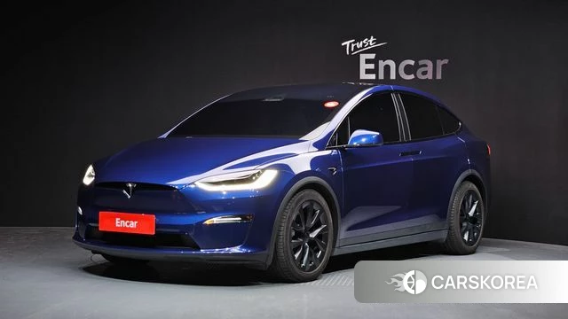 Tesla Model X 2023 Синий из Кореи
