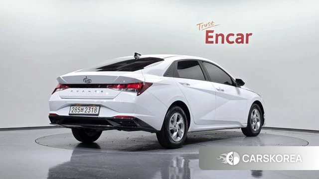 Hyundai Avante (CN7) 2021 Белый из Кореи