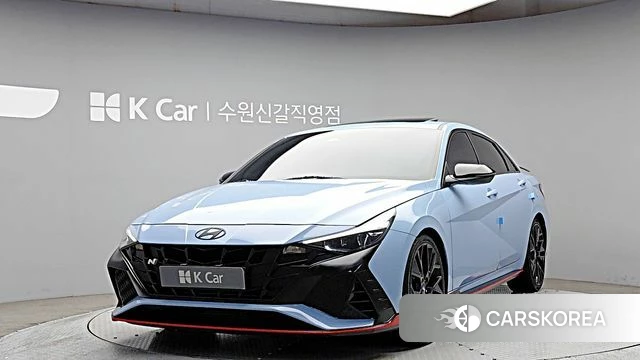 Hyundai Avante (CN7) 2021 Небесно-голубой из Кореи