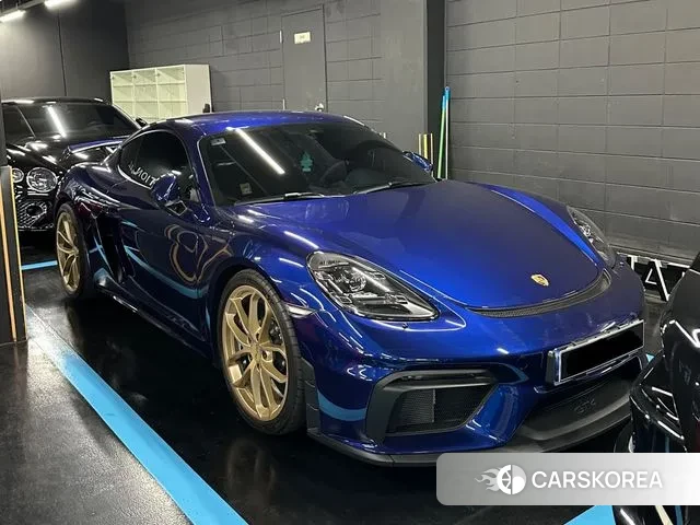 Porsche 718 Cayman 2023 Синий из Кореи