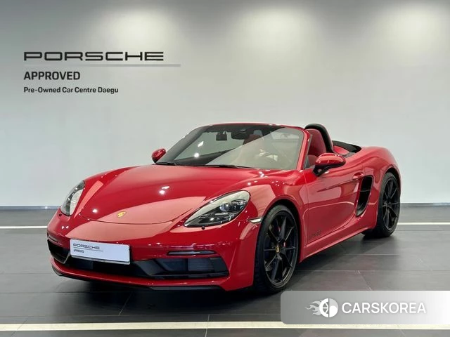 Porsche 718 Boxster 2021 Красный из Кореи