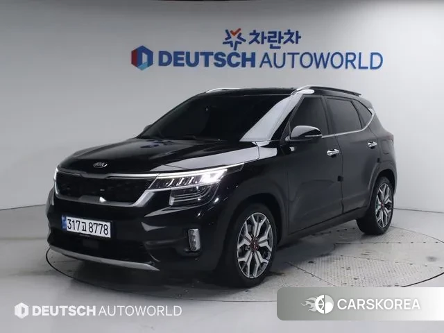 Kia Seltos 2021 Черный из Кореи