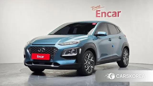 Hyundai Kona Hybrid 2019 Небесно-голубой из Кореи