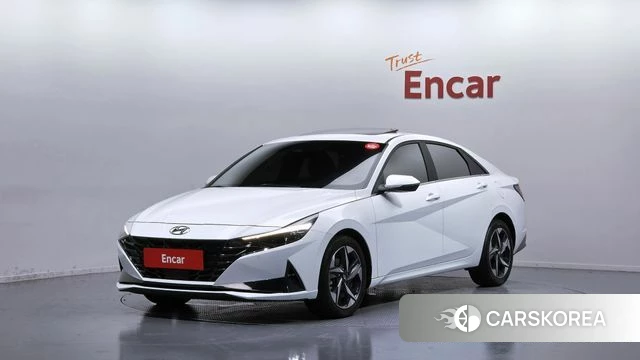 Hyundai Avante (CN7) 2022 Белый из Кореи
