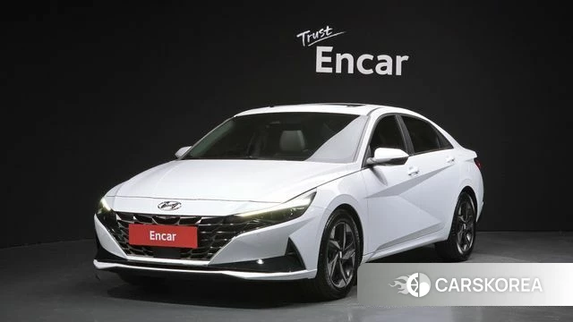 Hyundai Avante (CN7) 2021 Белый из Кореи