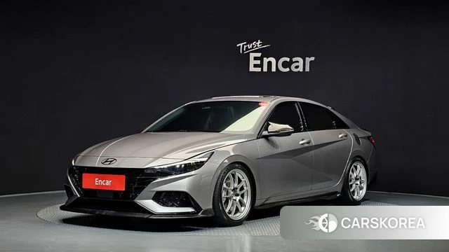 Hyundai Avante (CN7) 2021 Серебристо-серый из Кореи