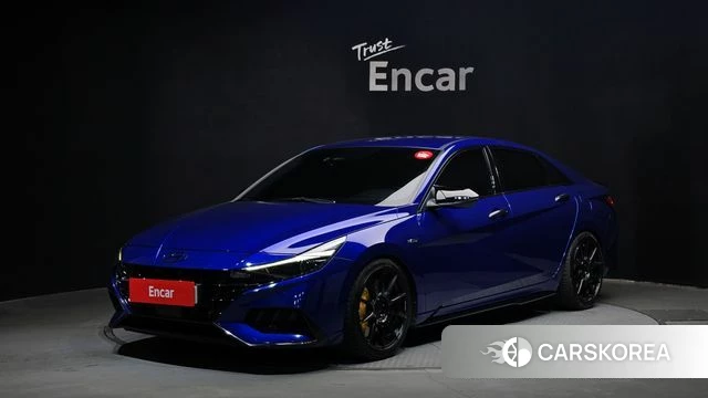 Hyundai Avante (CN7) 2022 Синий из Кореи
