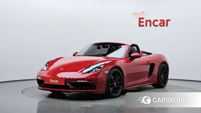 Porsche 718 Boxster 2021 Красный из Кореи