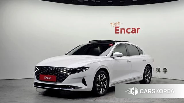 Hyundai The New Grandeur IG Hybrid 2021 Белый из Кореи