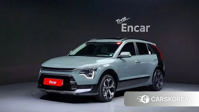 Kia Di Ol Nu Niro 2022 Темно-зеленый из Кореи